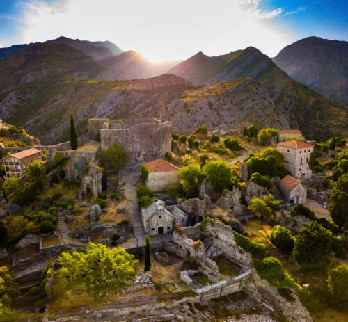 Stari Bar - ruined medieval city on Adriatic coast, Unesco World Heritage Site, Montenegro.